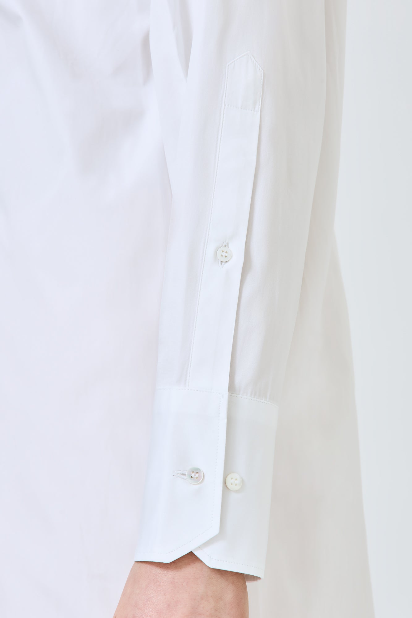 Marcella long shirt in cotton poplin