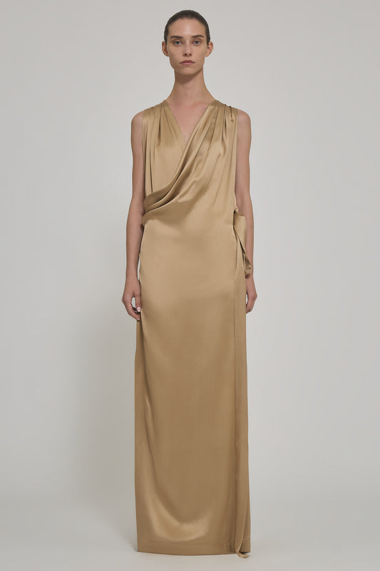 Arianna dress in double satin