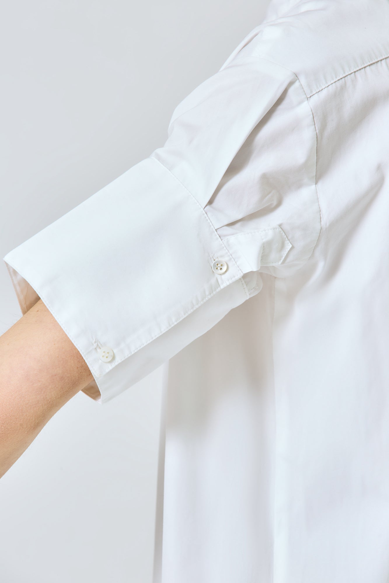 Daria short shirt dress with belt in cotton poplin