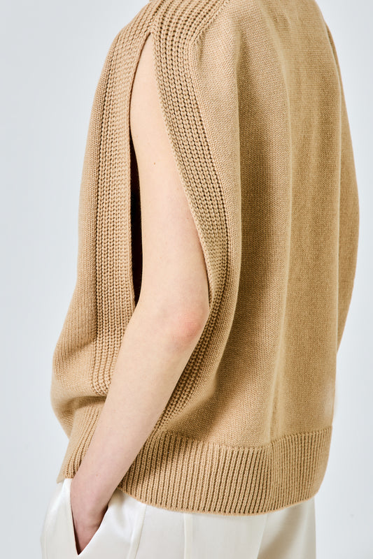 Cropped cashmere cardigan