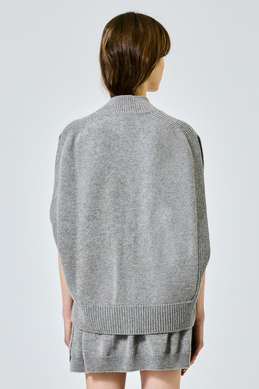 Cropped cashmere cardigan