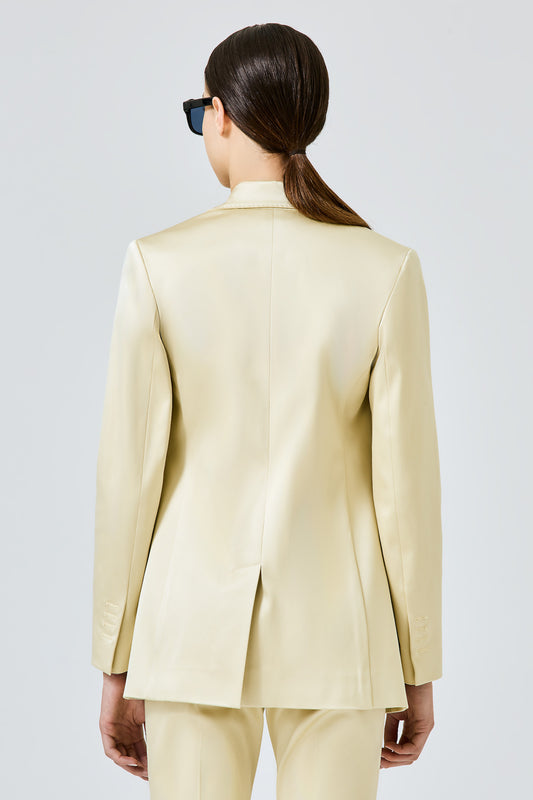 Bea Blazer in silk cotton stretch