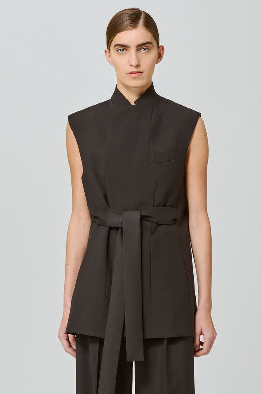 Lauren wool sleeveless jacket