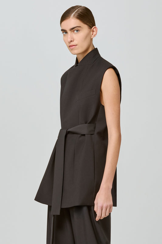 Lauren wool sleeveless jacket