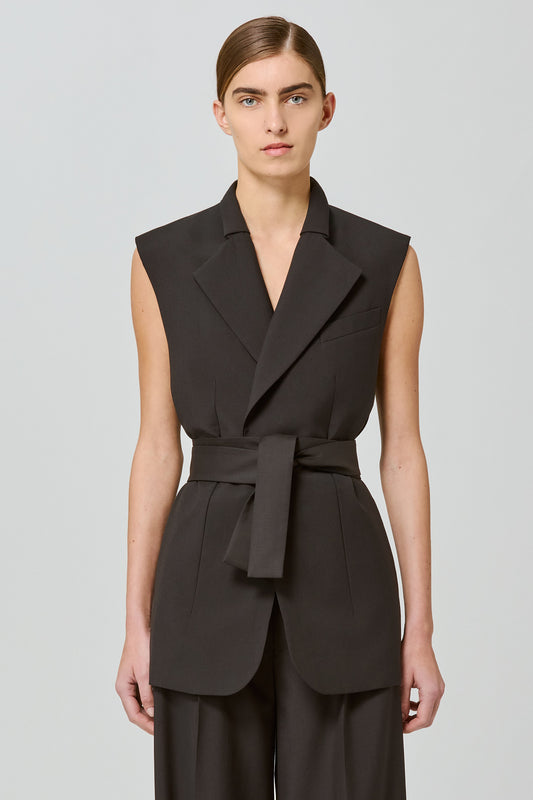 Lauren wool sleeveless jacket