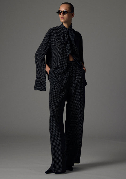 Bogart crepe de chine trousers