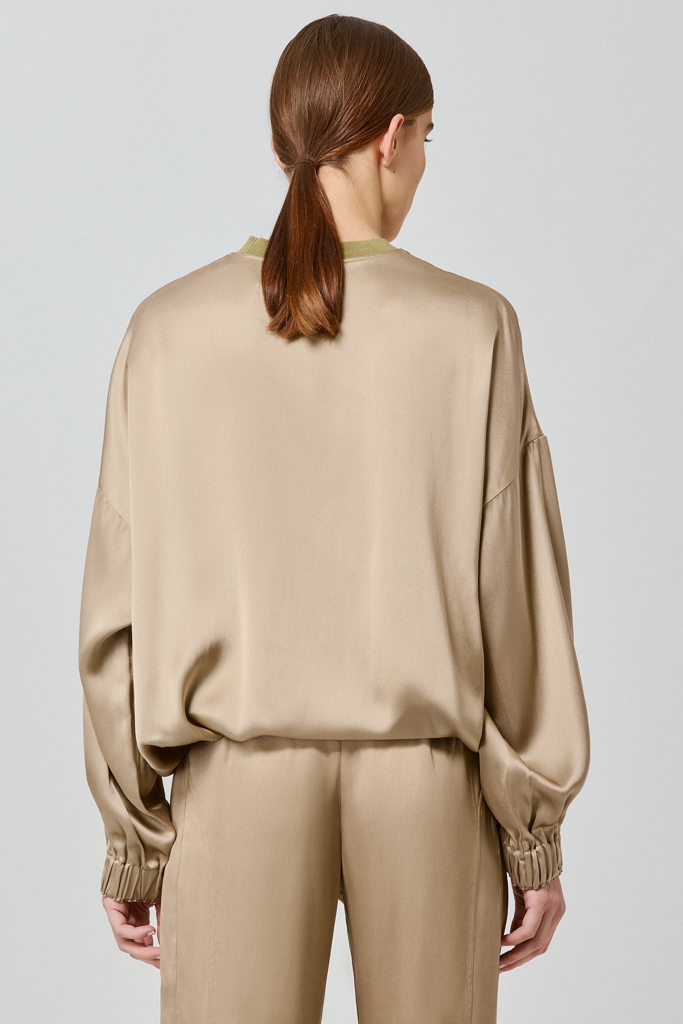 Sweatshirt Valentina in double satin