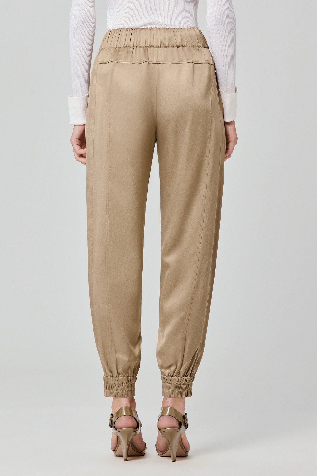 Valentina double satin joggers