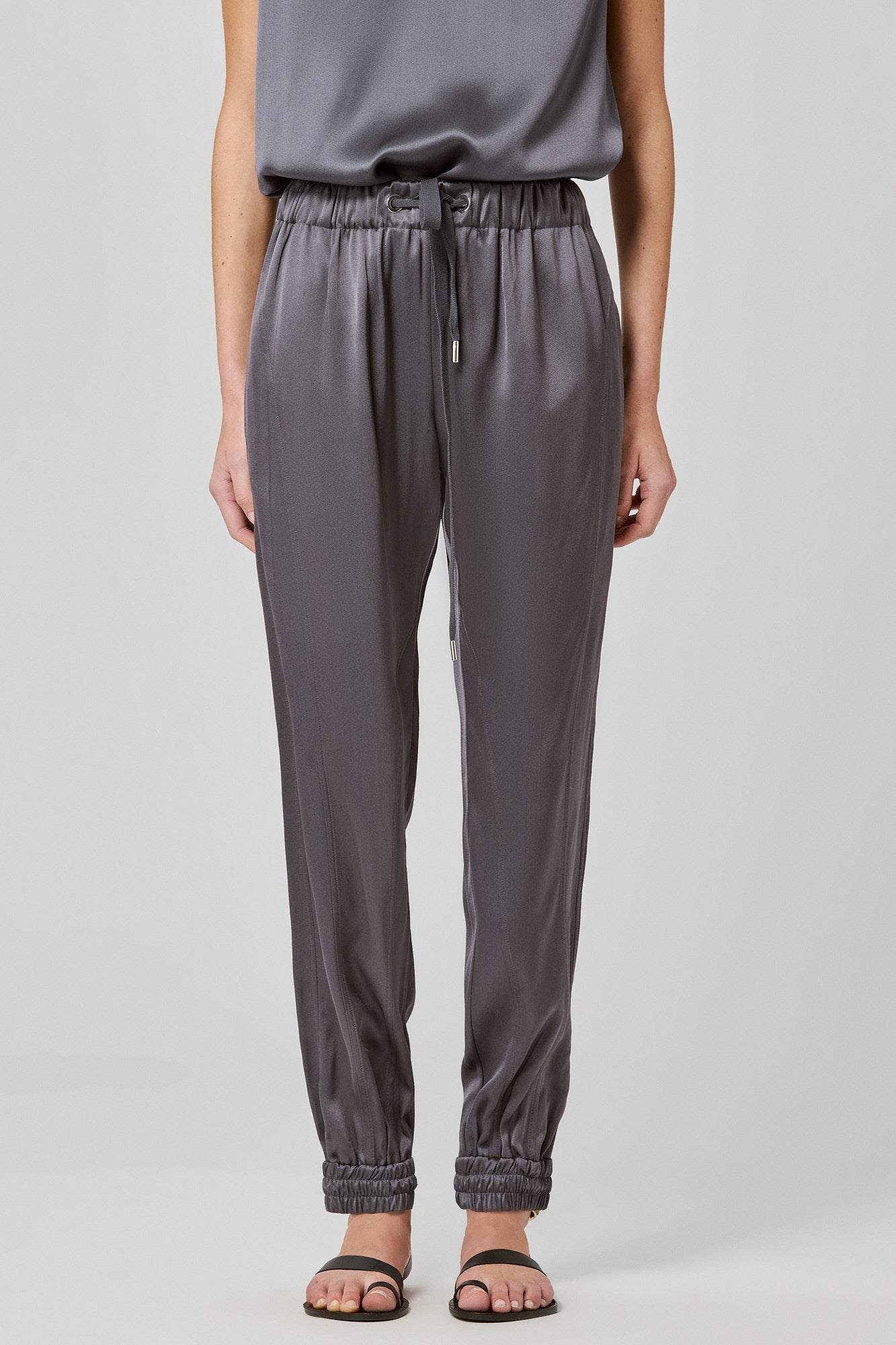 Valentina double satin joggers