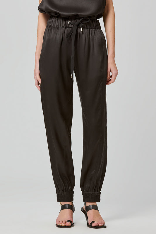 Valentina double satin joggers