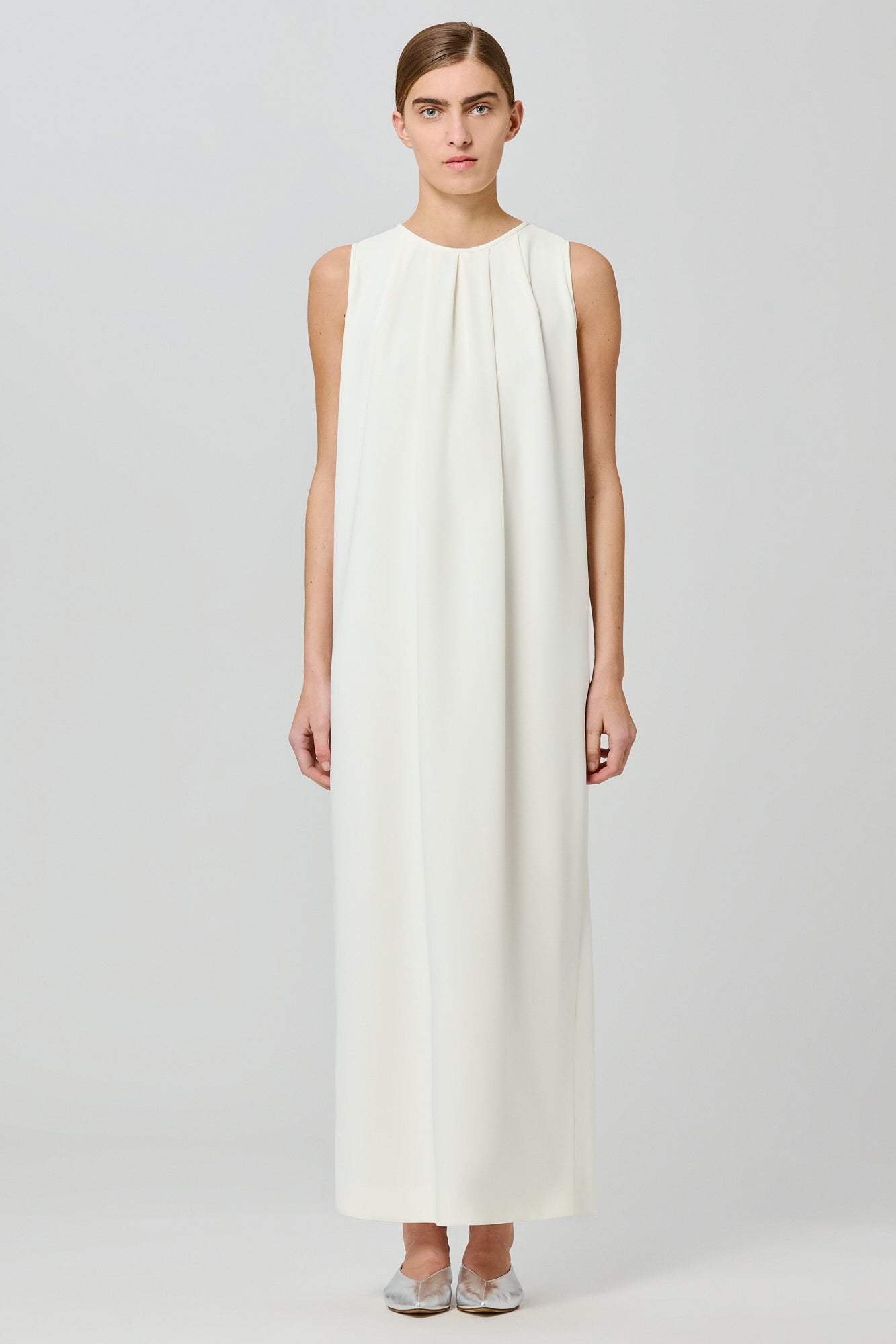 Atena cady stretch draped long dress