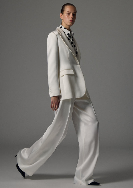 Bogart double satin trousers