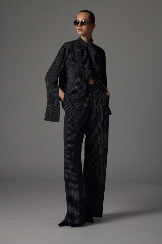 Bogart crepe de chine trousers