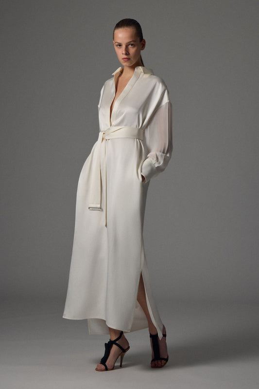 Francesca double satin dress