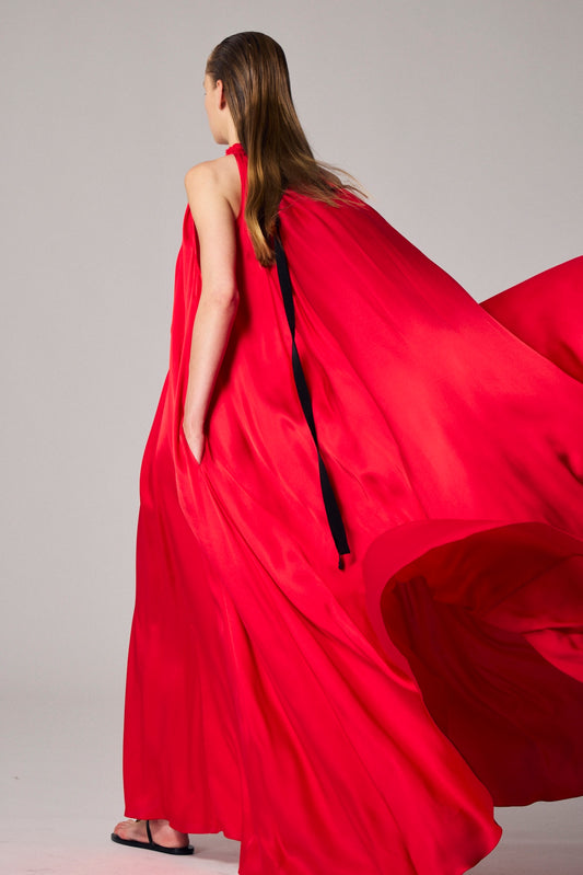 Frida sleeveless viscose long dress