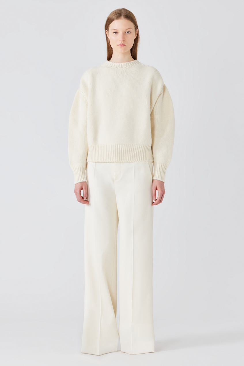 Giada round neck chunky cashmere sweater