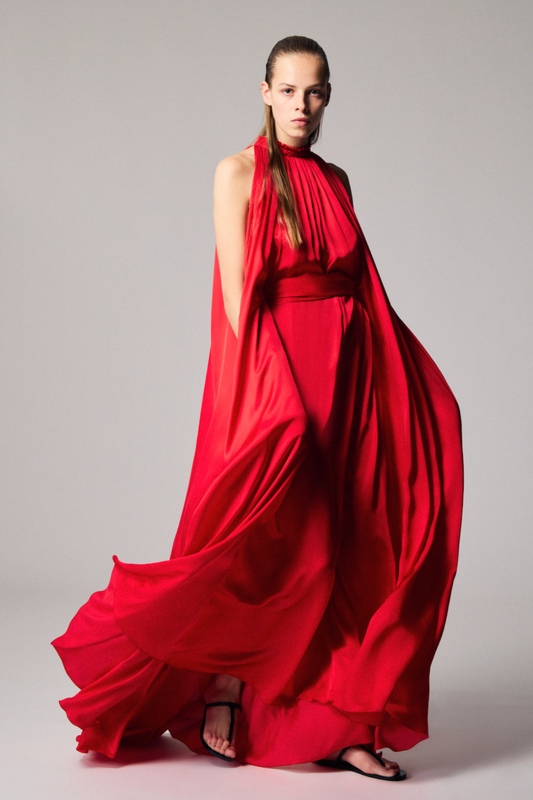 Frida sleeveless viscose long dress