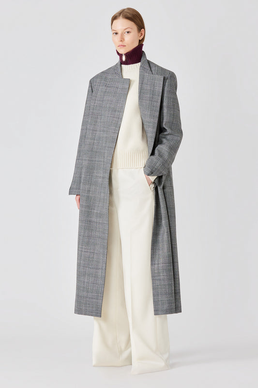 Knit cashmere collar