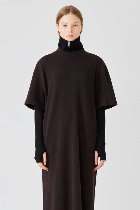 Knit cashmere collar