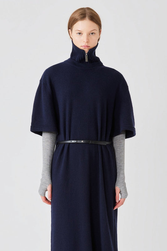 Knit cashmere collar