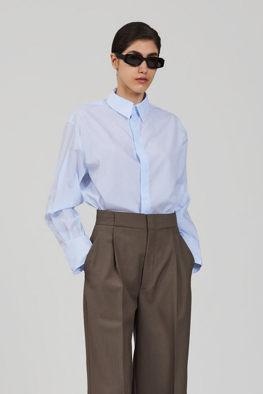 Camicia regolare in twill di seta Marcella