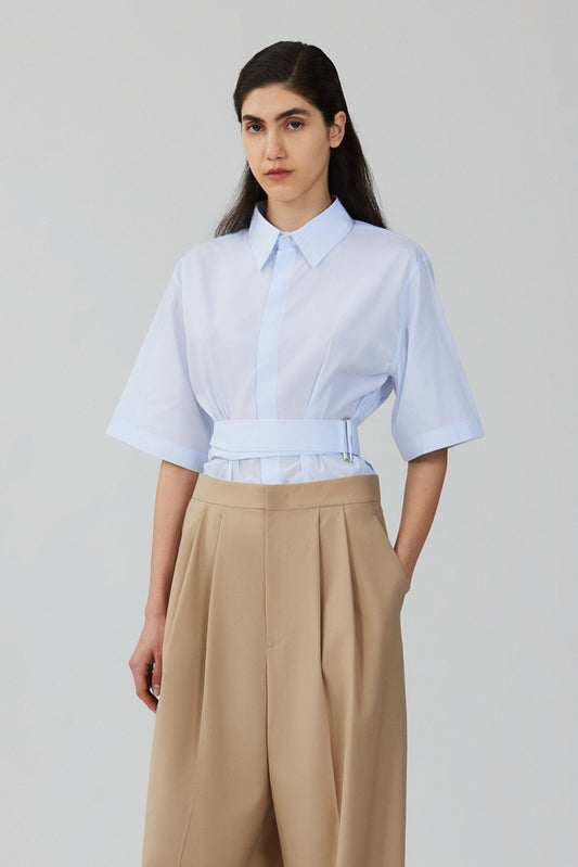 Camicia regolare in twill di seta Marcella