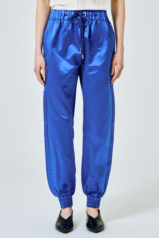 VALENTINA silk duchesse joggers