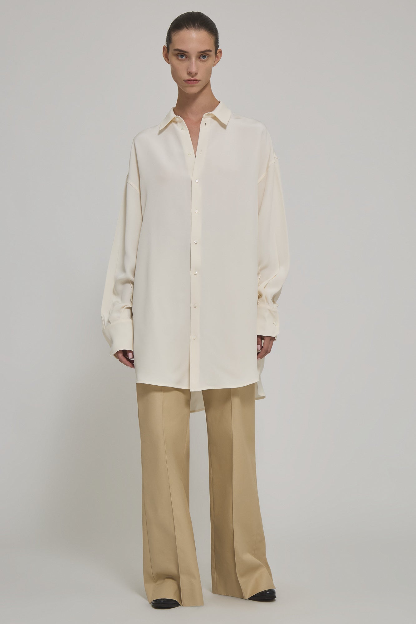 ROBERTA heavy silk oversized shirt