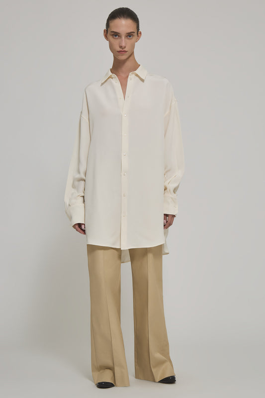 ROBERTA heavy silk oversized shirt