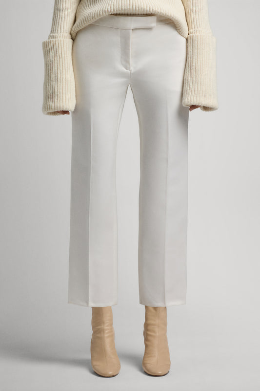 Angela cigarette trousers in silk wool