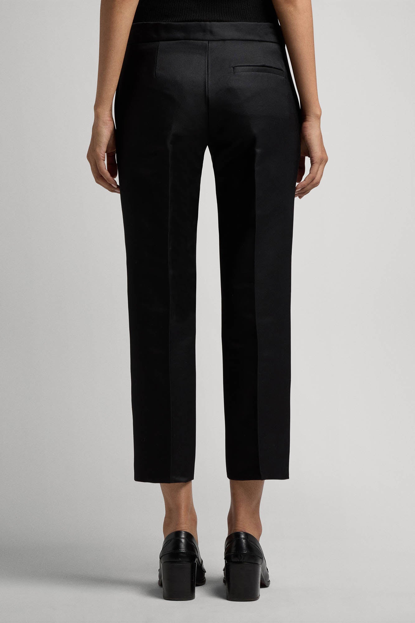 Angela cigarette trousers in silk wool