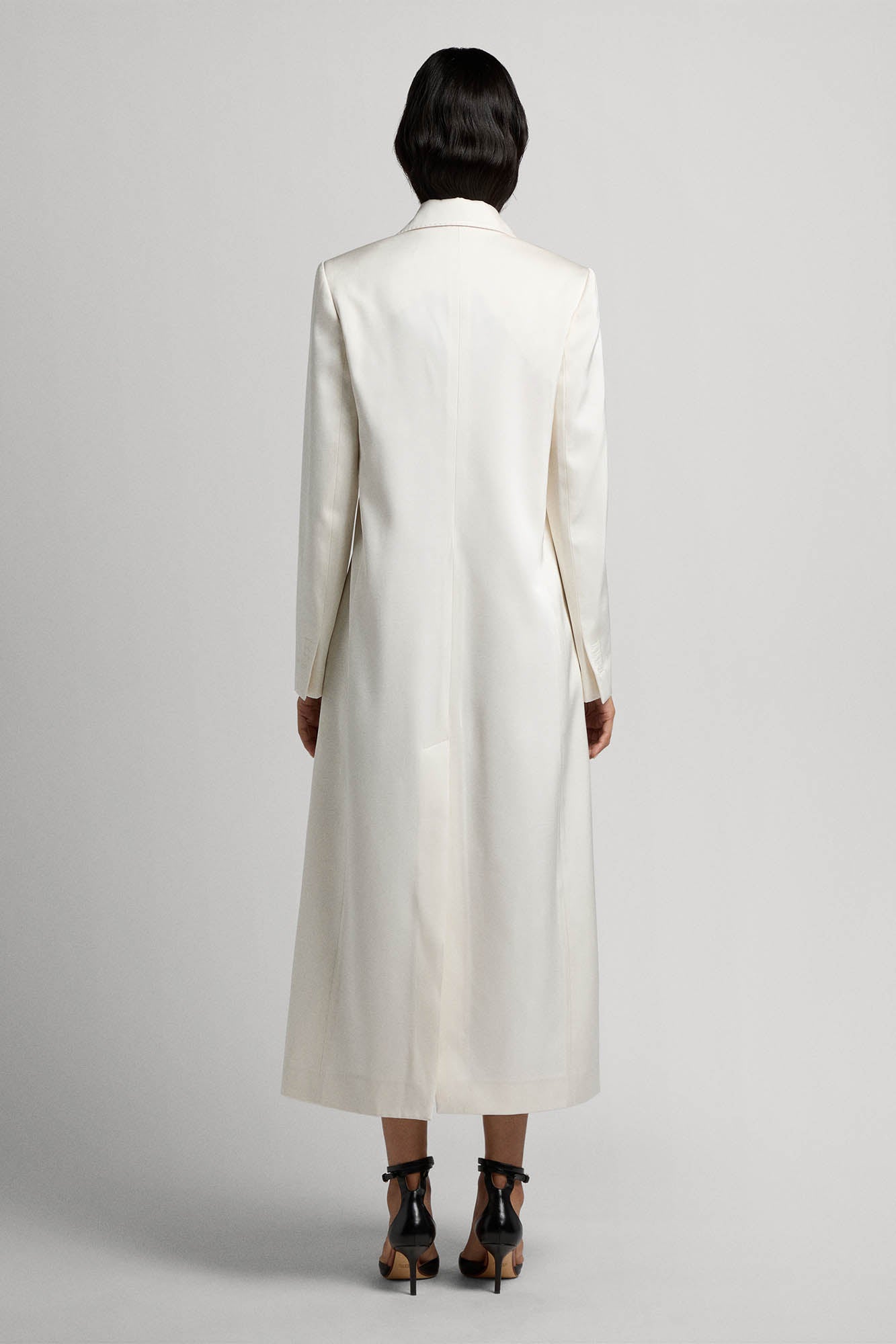 Benni blazer coat in seta lana