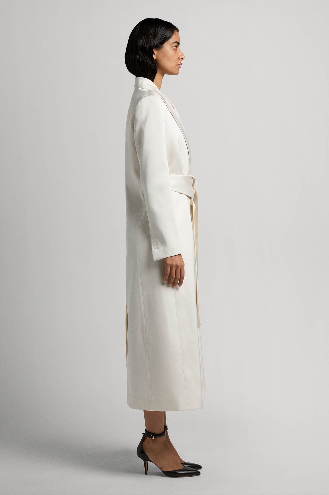 Benni blazer coat in silk wool