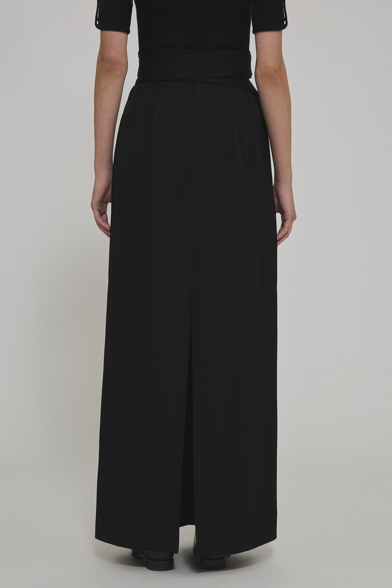 Smoking Angela wool long skirt with belt