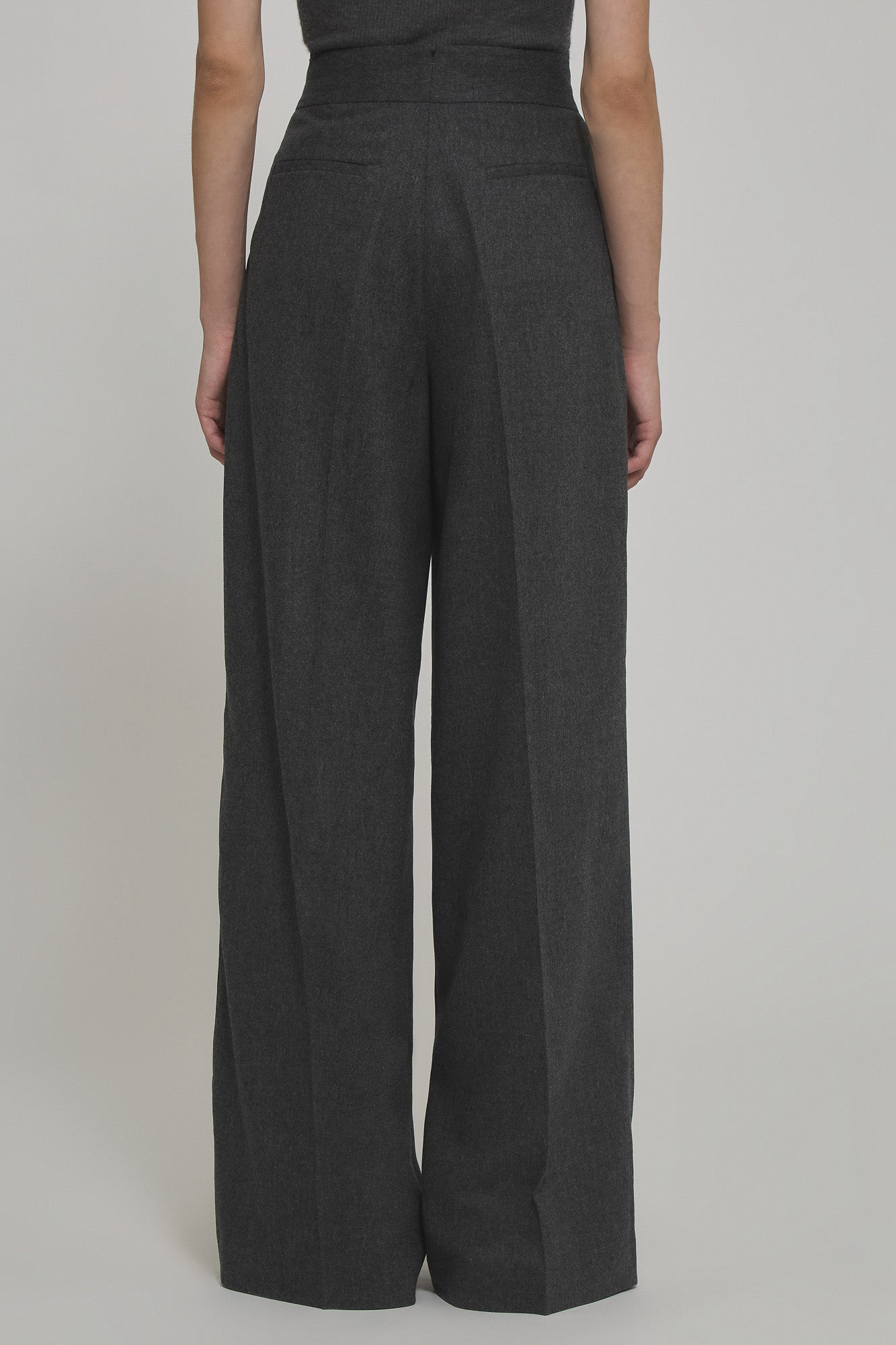 Bogart flannel straight trousers