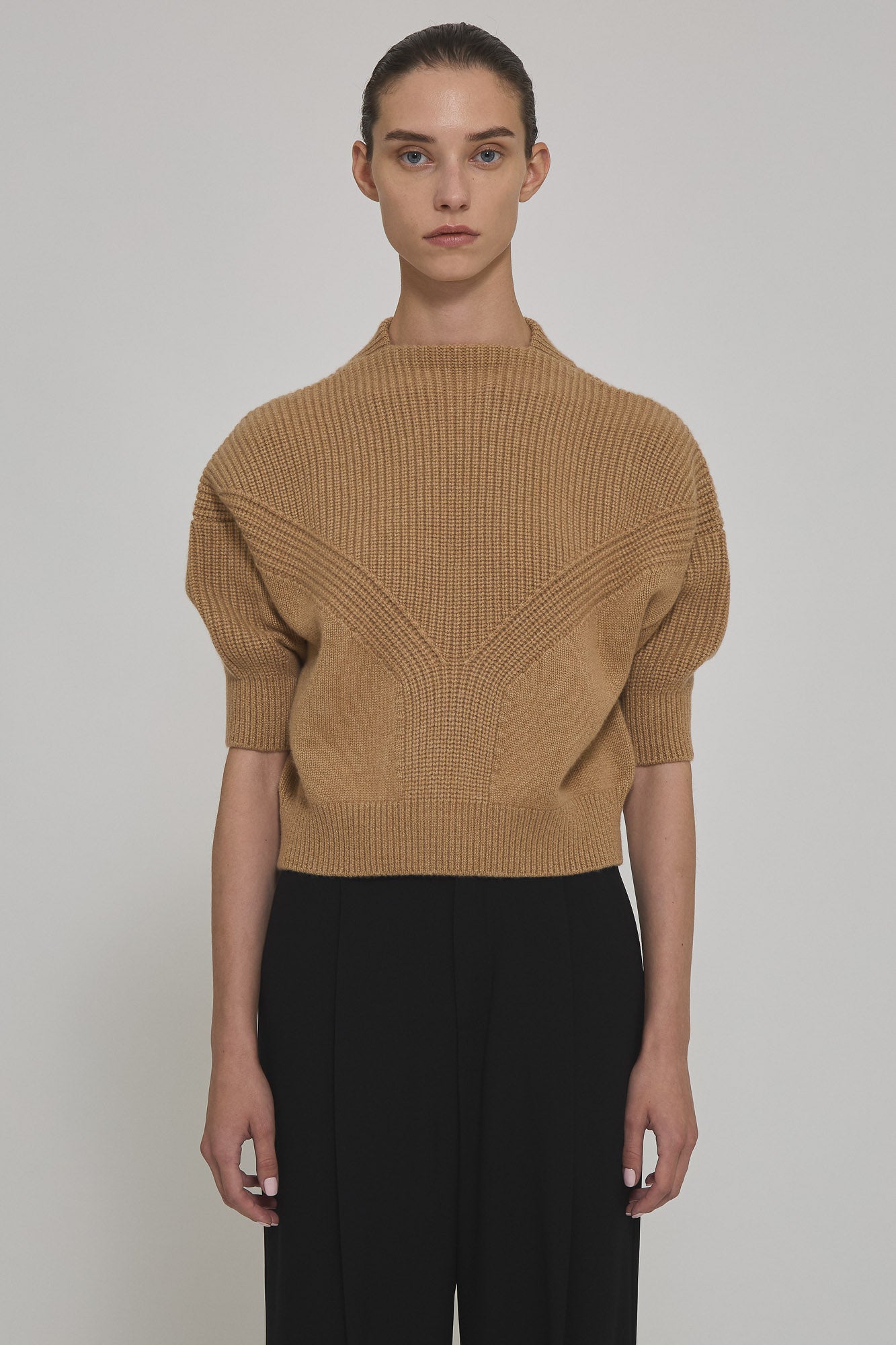 Armor cashmere boat neck sweater