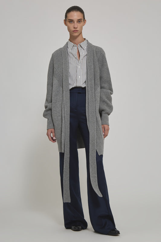 Armor cashmere cardigan with belt