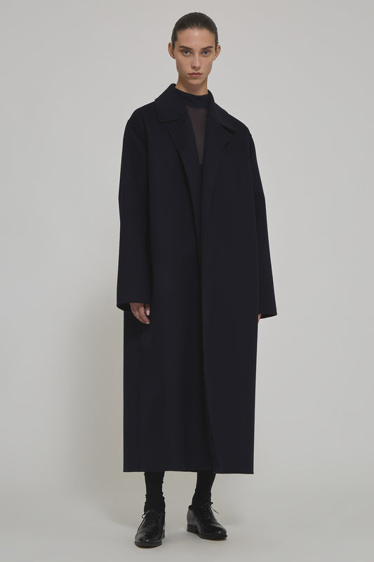 Caroline long coat in double cashmere