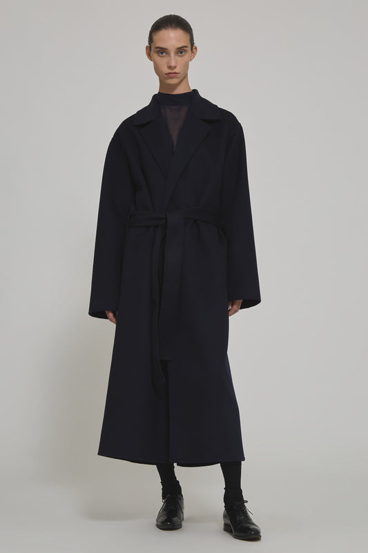 Caroline long coat in double cashmere