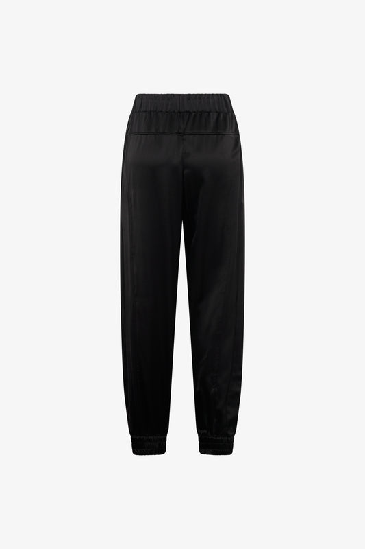 Pantaloni jogger in raso doppio Valentina