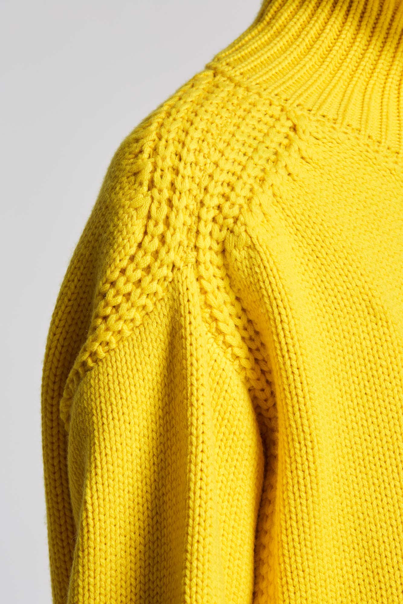 High neck cashmere knit sweater-dress